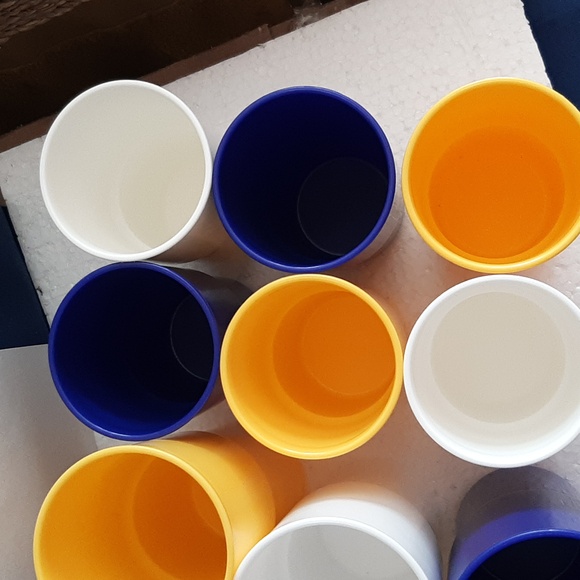 Tupperware Double Tumbler Set 12oz and 18oz Cups 12 Tumblers Total NWOT - Picture 4 of 16